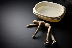 お風呂での孤独死イメージ